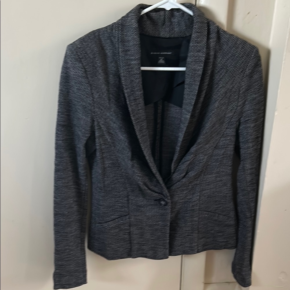 Banana Republic Gray Tailored Blazer with Shawl Collar